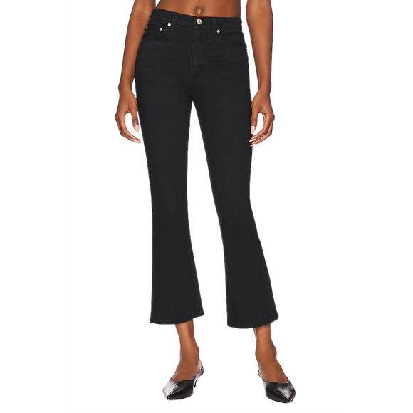 NEW GRLFRND erin high rise flare jeans in black - Picture 1 of 3